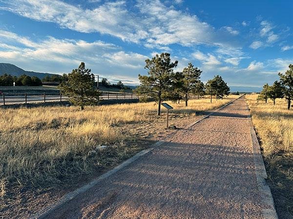 Gravel New Santa Fe Regional Trail through the Monument area.