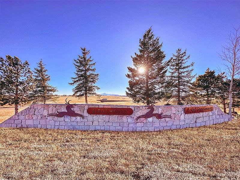 King’s Deer community entrance in Monument, Colorado