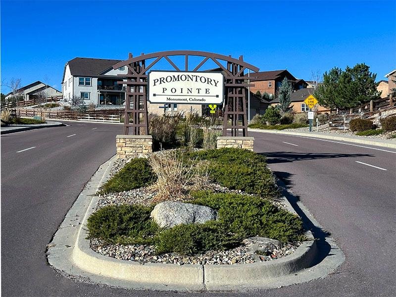 Promontory Pointe entrance in Monument, Colorado