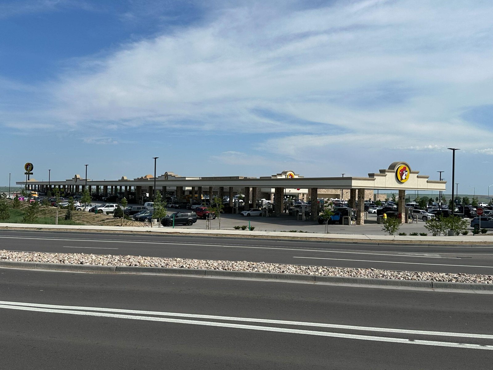 Buc-ee's fuel canopy and pump area