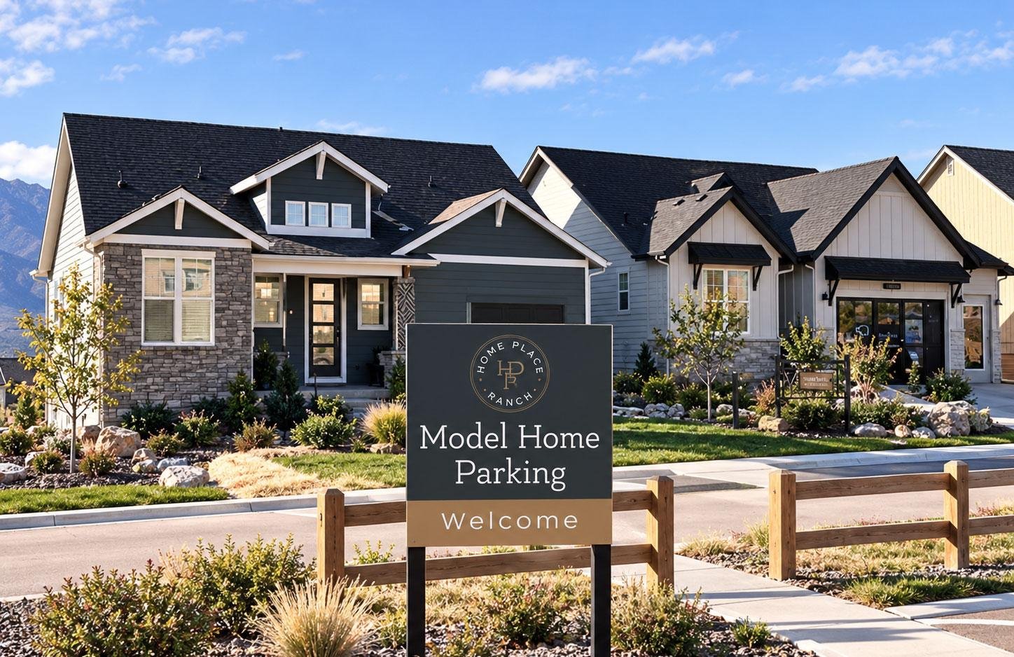 New construction homes in Monument, Colorado.