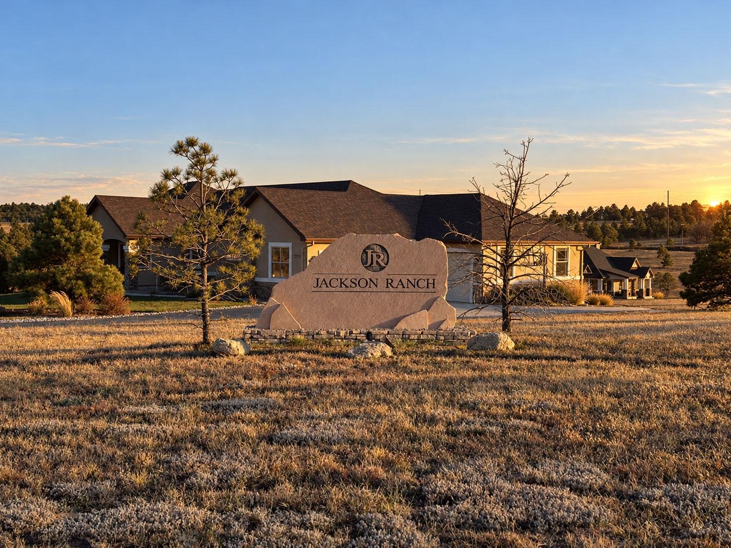 Jackson Ranch neighborhood entrance in the Monument Colorado area