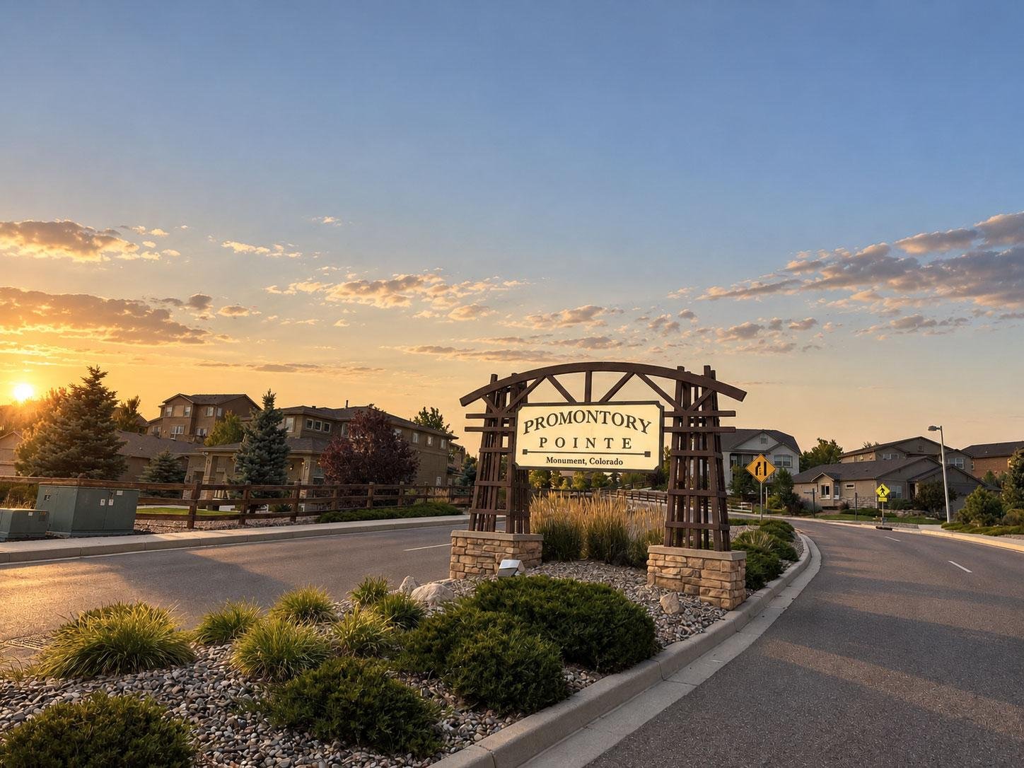 Promontory Pointe entrance in Monument, Colorado