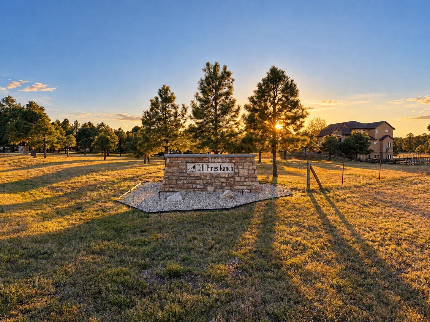 Tall Pines Ranch neighborhood entrance in the Monument Colorado area