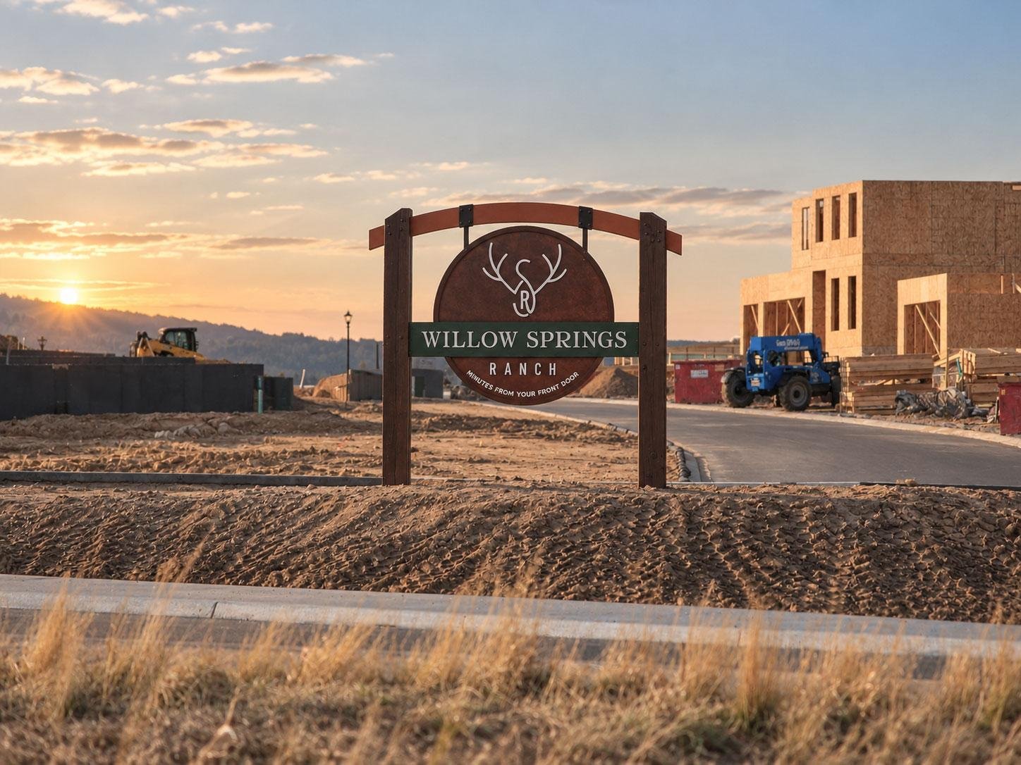 Willow Springs Ranch neighborhood entrance in the Monument Colorado area