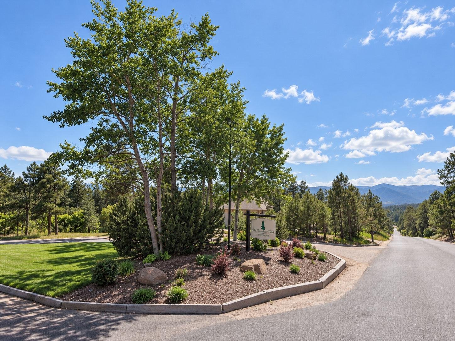 Country Club at Woodmoor entrance in Monument Colorado